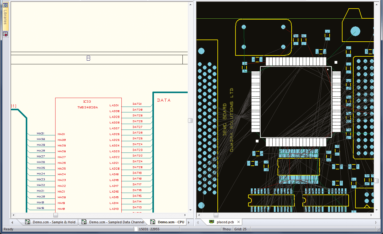 pcb design software cadstar schematics variants bi directional cross probing eases placement and routing